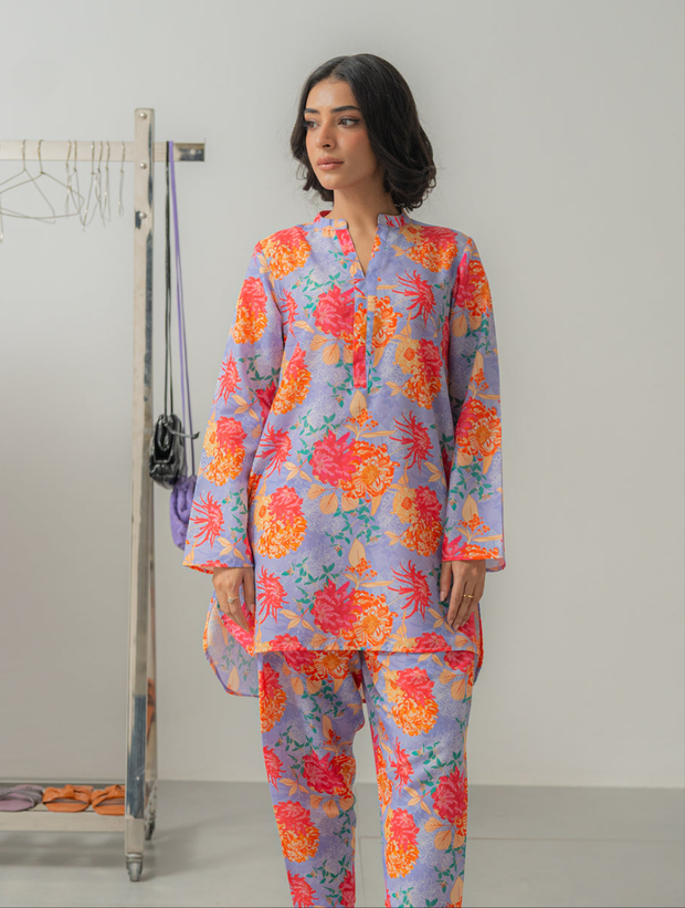 Premium Co-Ord Set 2 Piece Swiss Lawn - Perfect for Semi Formal Ocassions Collection 733 (unstitched)