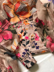 Elegant Mid-Summer Digital Printed 3PC Swiss Lawn - VX 1006