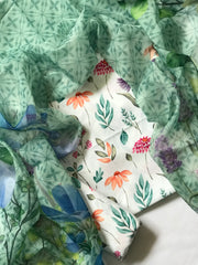 Elegant Mid-Summer Digital Printed 3PC Swiss Lawn - VX 1008