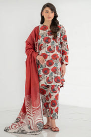 Elegant Mid-Summer Digital Printed 3PC Swiss Lawn - VX 1007
