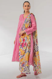 Elegant Mid-Summer Digital Printed 3PC Swiss Lawn - VX 1003
