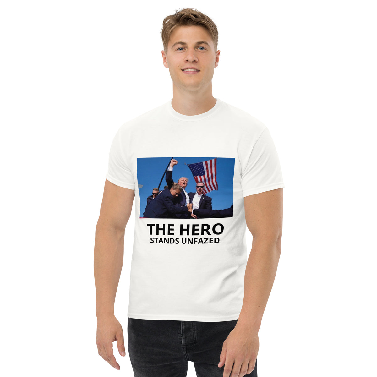 The Hero Stands TEE